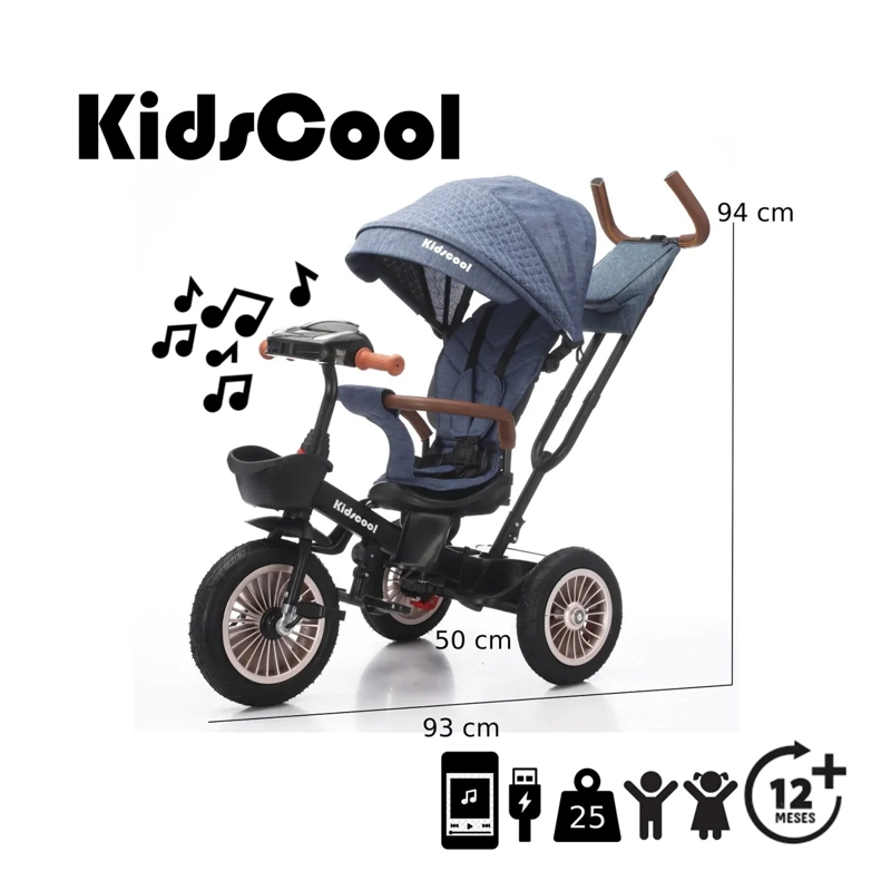 TRICICLO KIDZCOOL MULTIFUNCION LUXOR 360 - 6