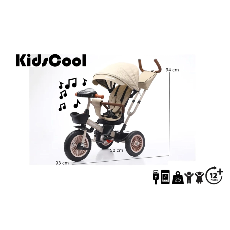 TRICICLO KIDZCOOL MULTIFUNCION LUXOR 360 - 6