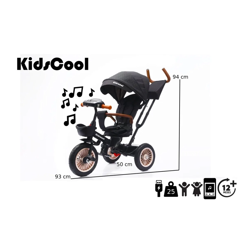 TRICICLO KIDZCOOL MULTIFUNCION LUXOR 360 - 6