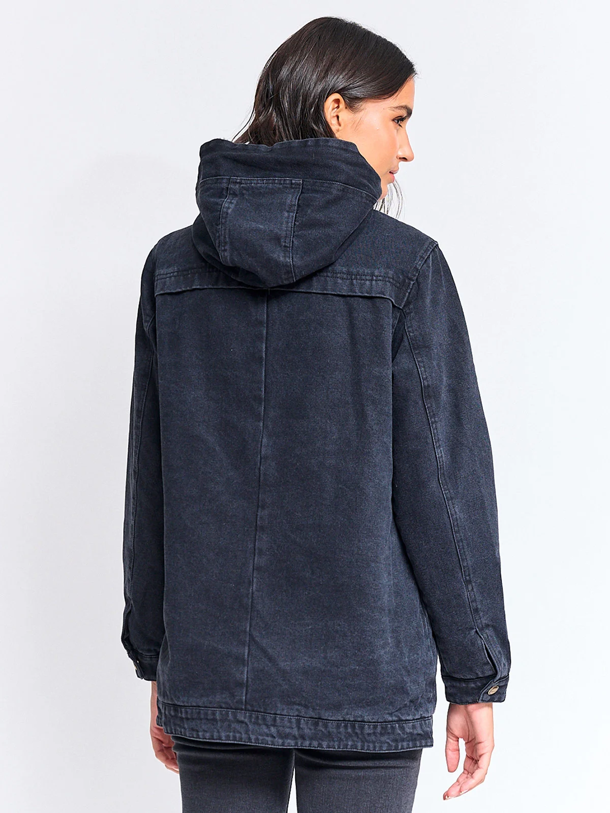 CHAQUETA MUJER TATIENNE ALGODÓN CORTA DENIM PELUDA - 2