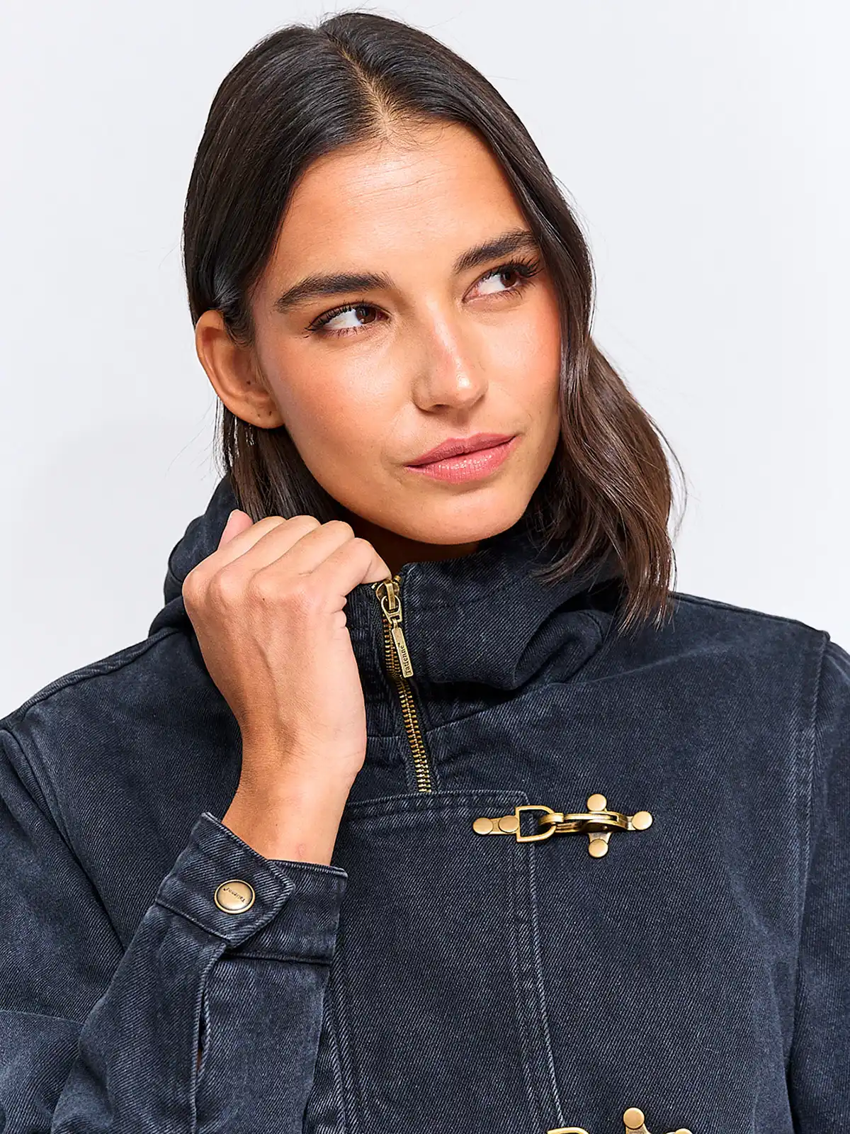 CHAQUETA MUJER TATIENNE ALGODÓN CORTA DENIM PELUDA - 3