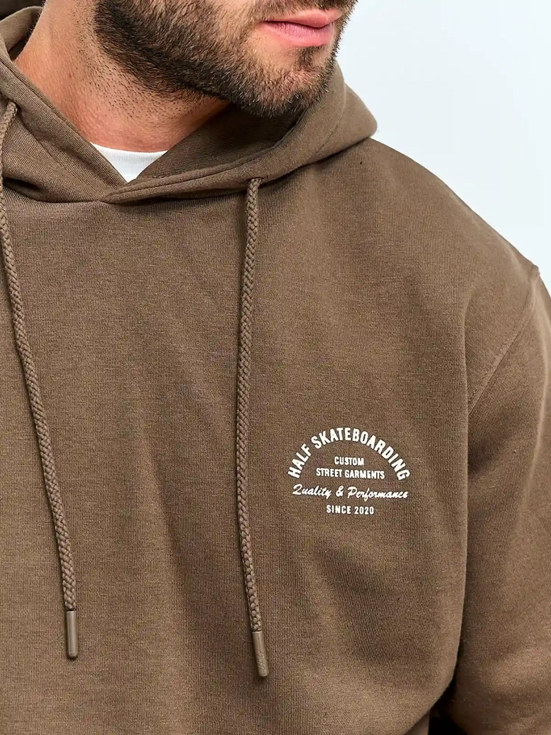 POLERÓN HOMBRE HALF ALGODÓN HOODIE PRINT - 3