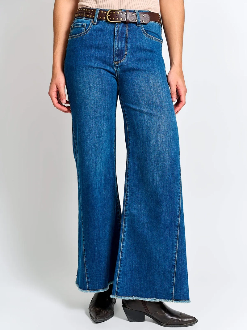 JEANS MUJER TATIENNE ALGODÓN RECTO CORTES - 2