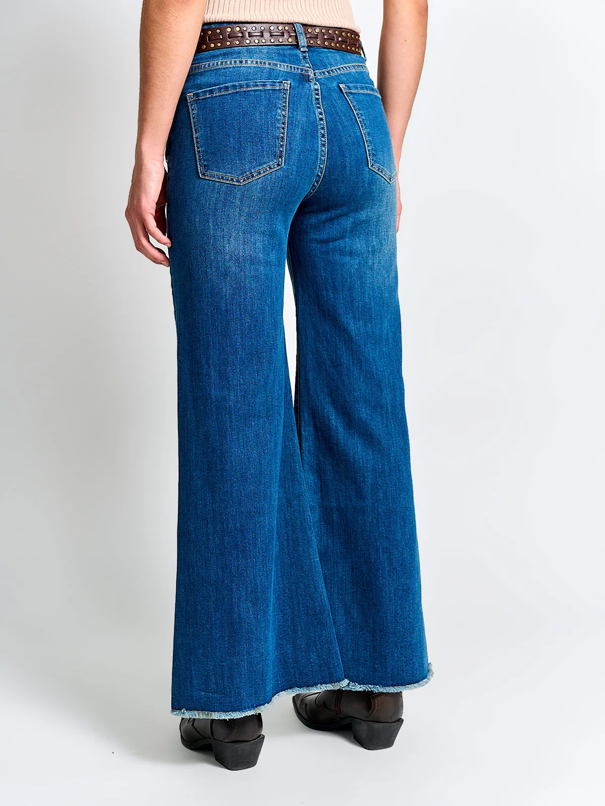 JEANS MUJER TATIENNE ALGODÓN RECTO CORTES - 3