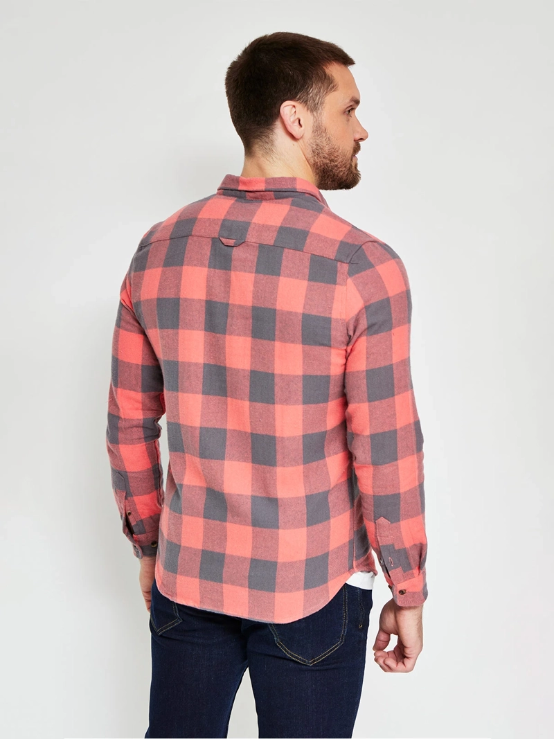 CAMISA HOMBRE BARBADOS ALGODÓN MANGA LARGA FRANELA - 2