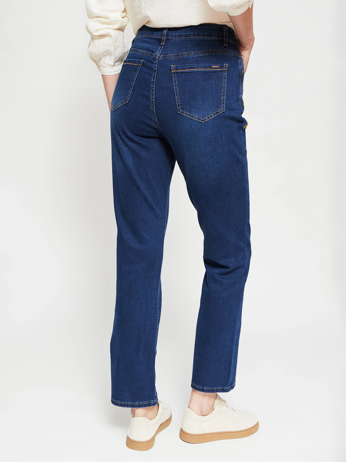 JEANS MUJER AZIZ ALGODÓN REGULAR BORDADO - 3