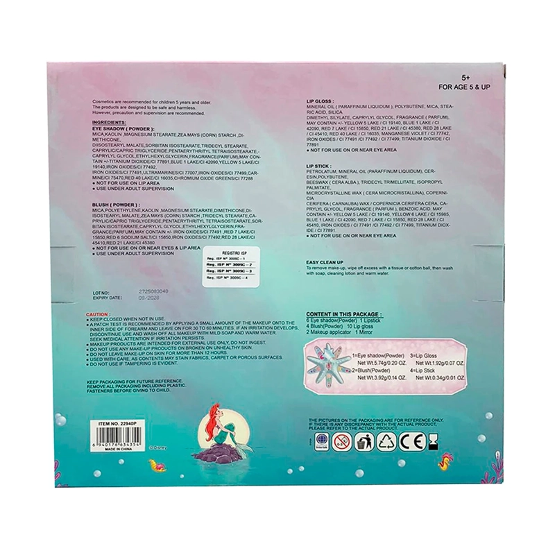 MAQUILLAJE ARIEL PRINCESAS STARFISH - 6