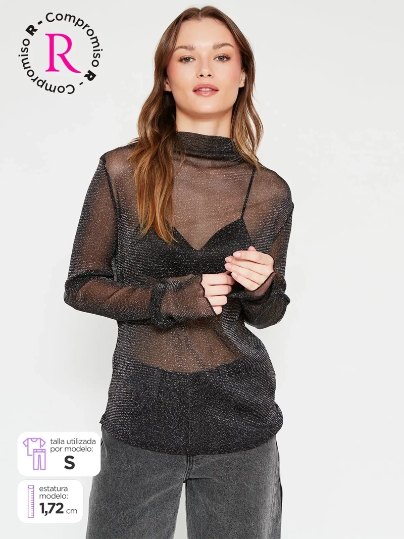 POLERA MUJER BARBADOS MESH - 1