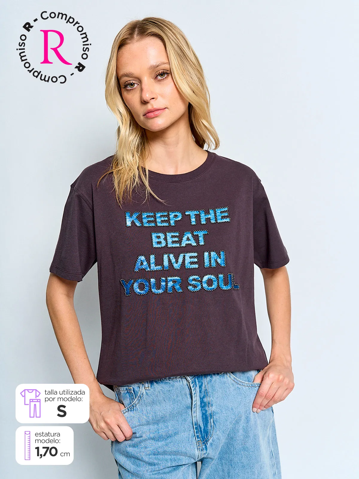 POLERA MUJER BARBADOS ALGODÓN GRÁFICA