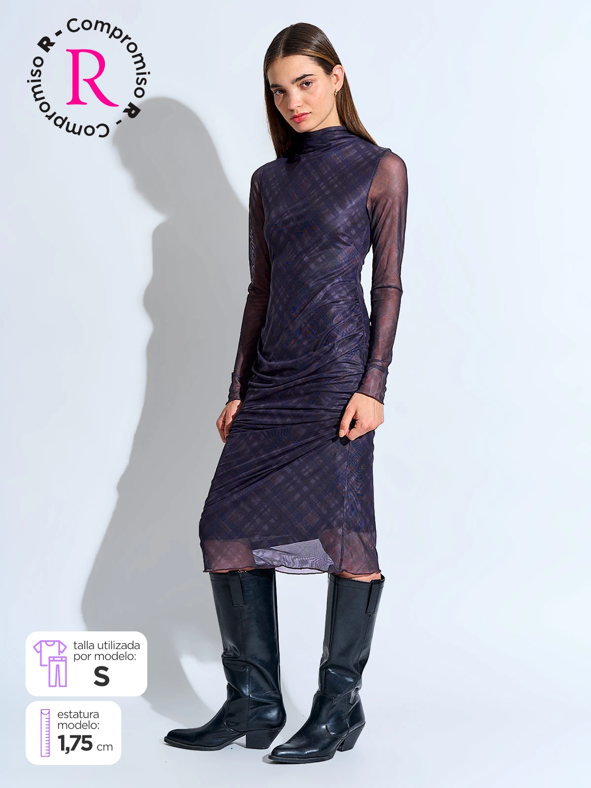 VESTIDO MUJER BARBADOS LARGO MALLA - 1