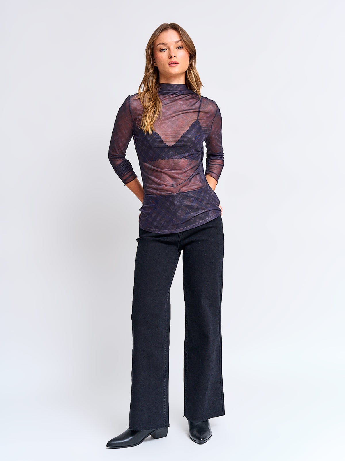POLERA MUJER BARBADOS MANGA LARGA MESH - 4