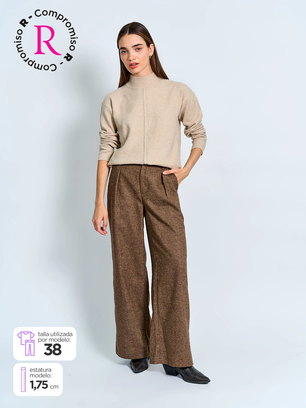 PANTALÓN MUJER PEPE JEANS JACQUARD - 1