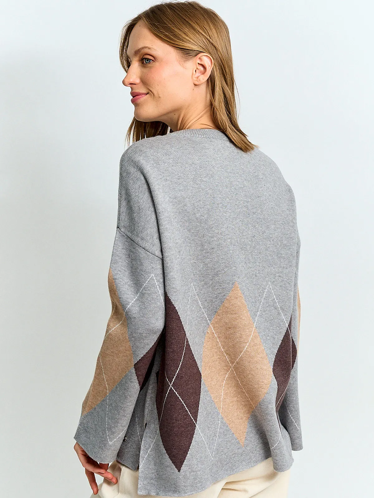 SWEATER MUJER CACHAREL CUELLO REDONDO MANGA LARGA - 2
