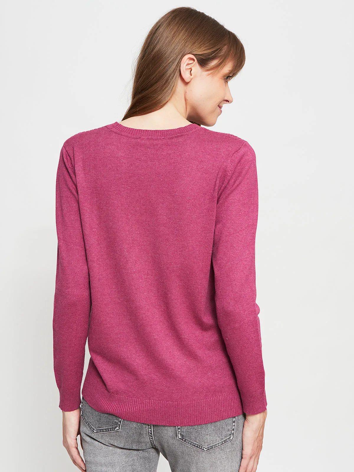 SWEATER MUJER AZIZ BÁSICO TRENZADO - 2