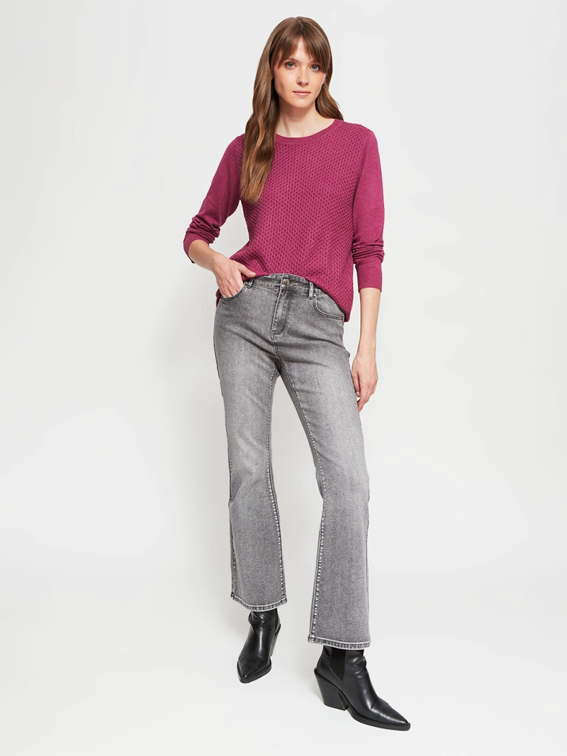 SWEATER MUJER AZIZ BÁSICO TRENZADO - 4