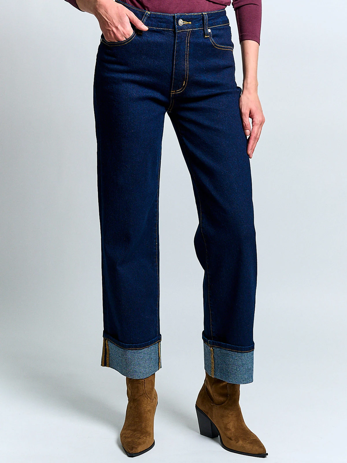 JEANS MUJER MARQUIS ALGODÓN FOLDED - 2