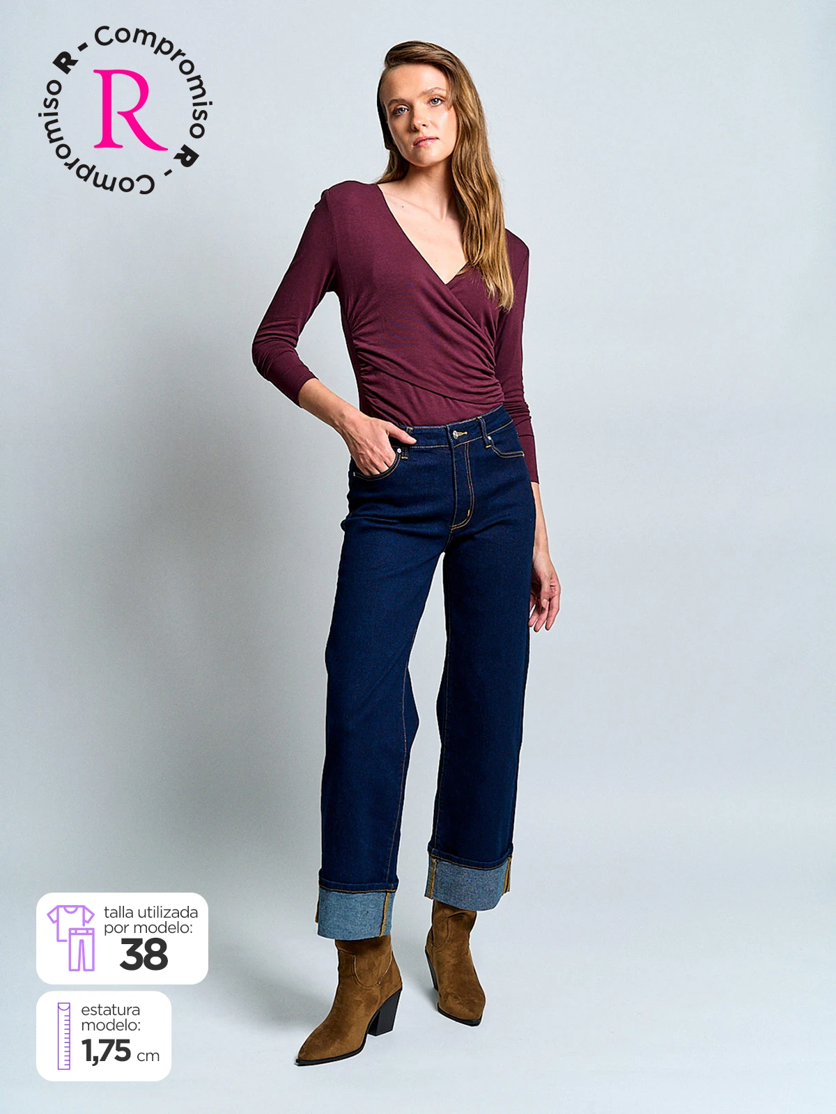 MARQUIS JEANS MUJER MARQUIS ALGODÓN FOLDED