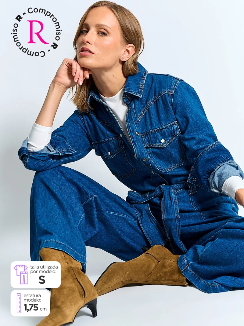 ENTERITO MUJER MARQUIS ALGODÓN DENIM - 3