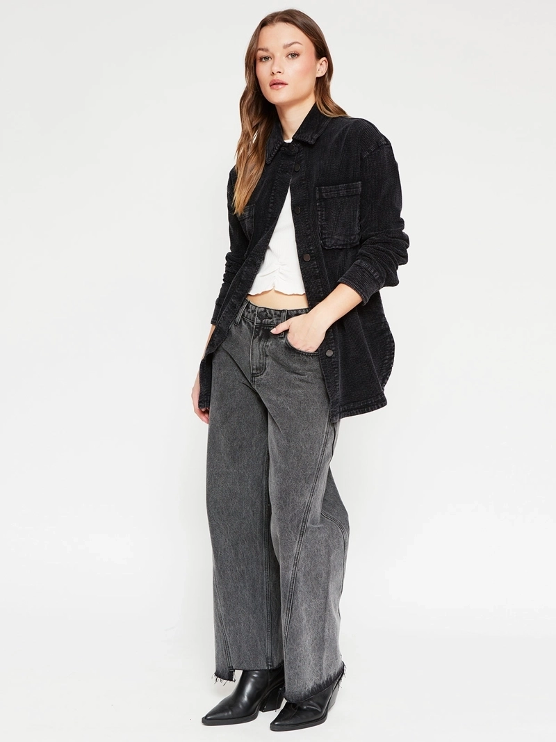 SOBRECAMISA MUJER BARBADOS ALGODÓN ACID WASH - 4