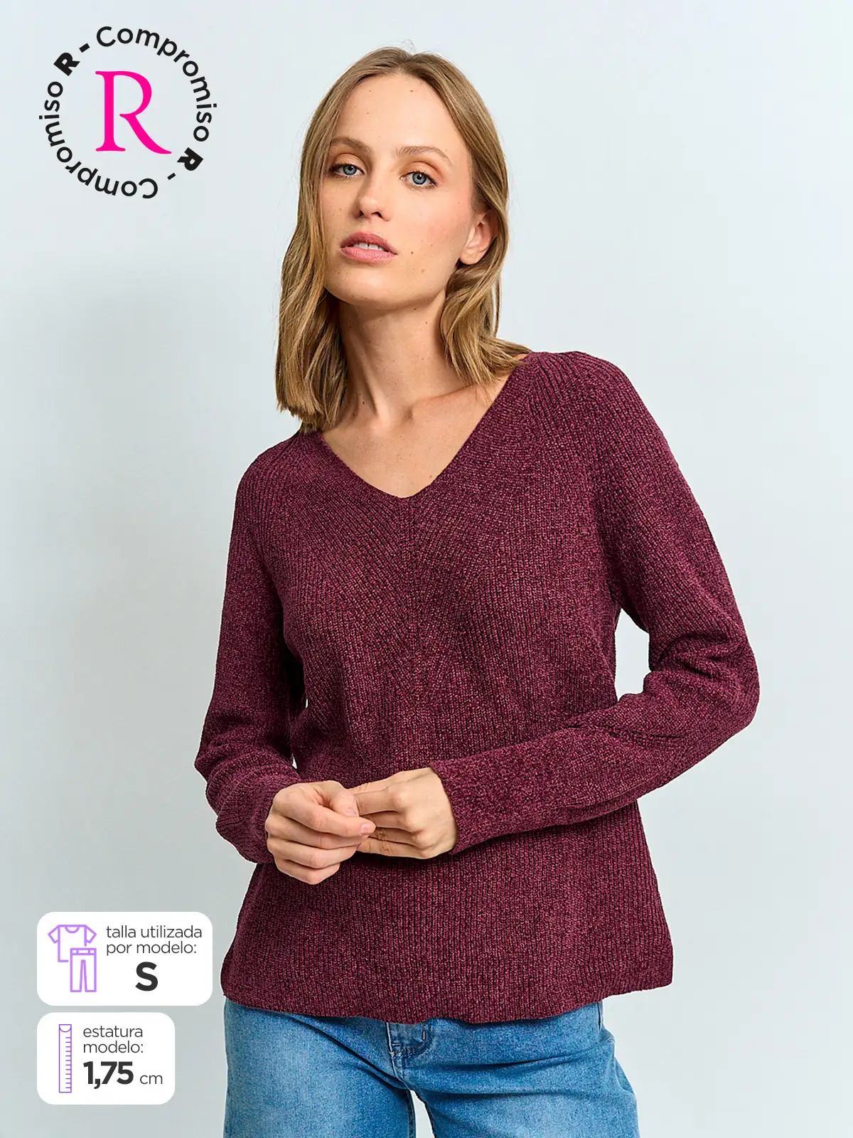 AZIZ SWEATER MUJER AZIZ CUELLO EN V