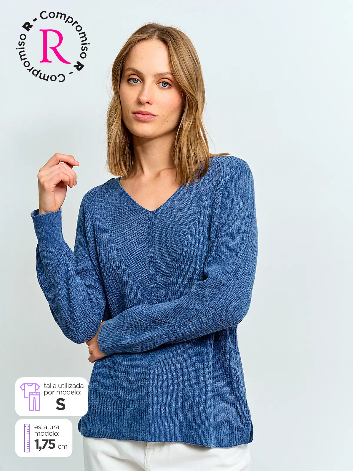 AZIZ SWEATER MUJER AZIZ CUELLO EN V