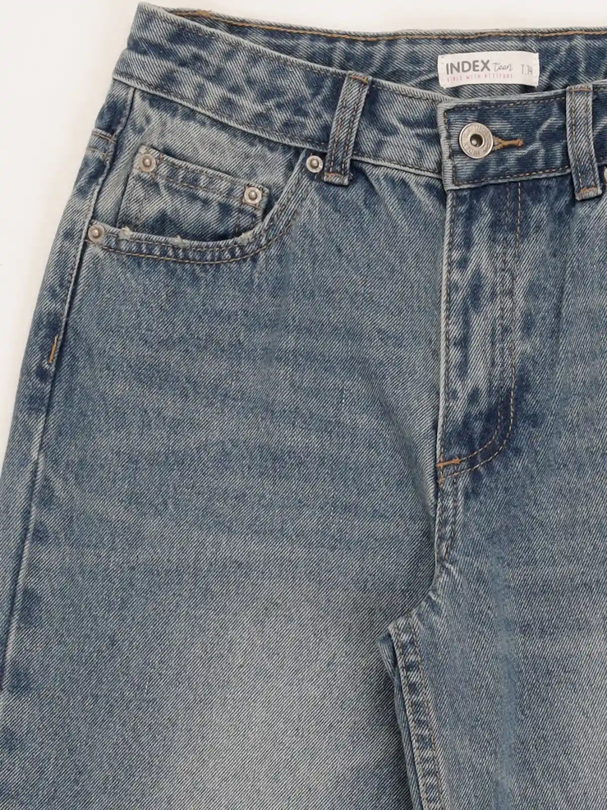 JEANS NIÑA INDEX RECTO BASTA DOBLADA - 3