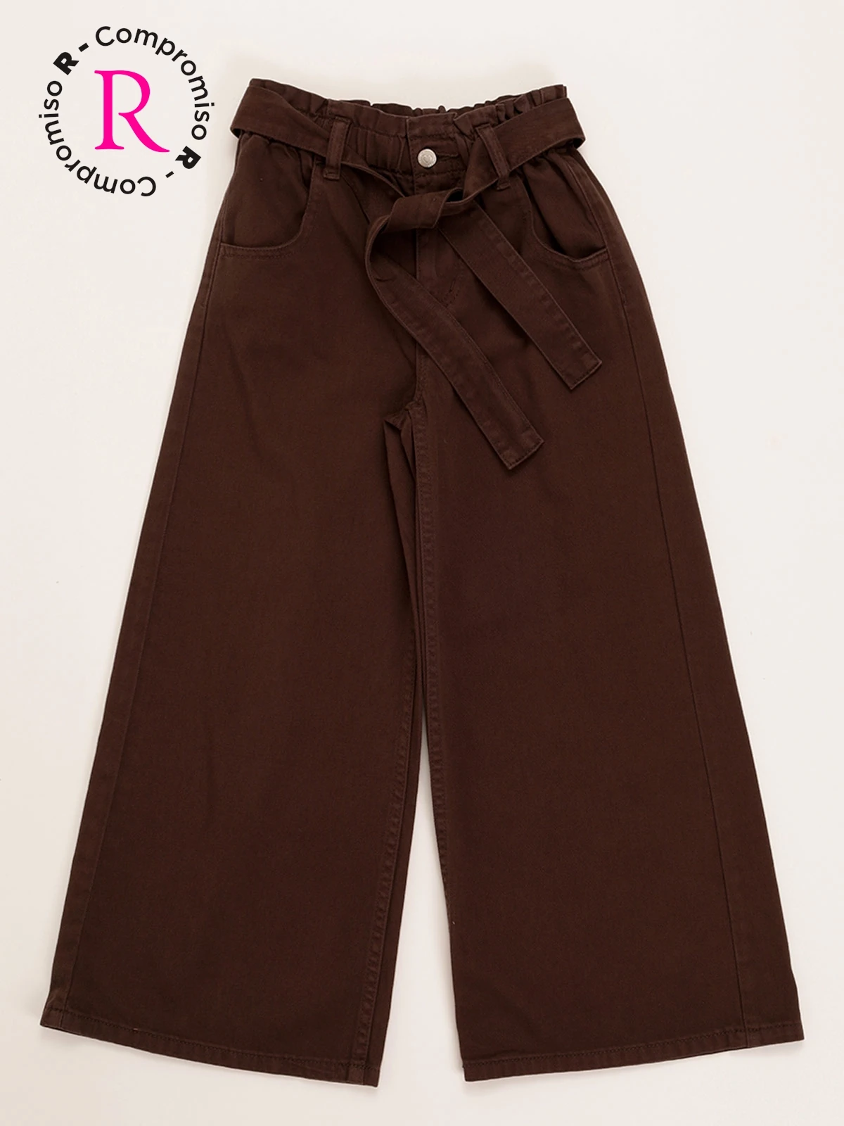 PANTALÓN NIÑA HARVEST WIDE CINTURÓN - 1