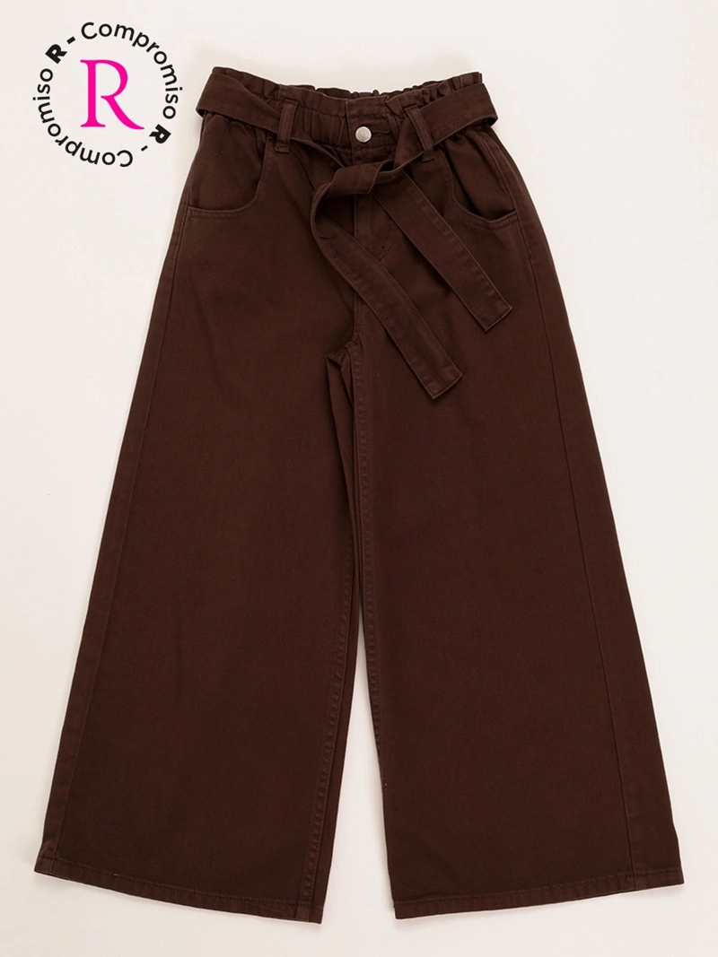 PANTALÓN NIÑA HARVEST WIDE CINTURÓN - 1
