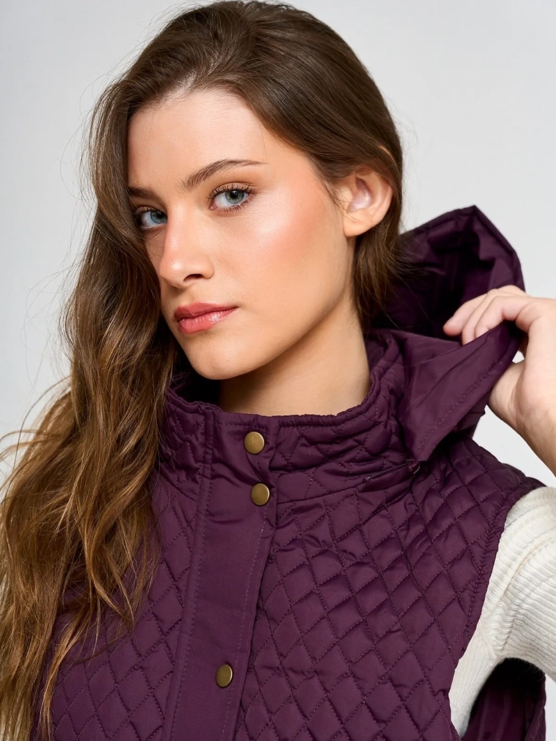 PARKA MUJER AZIZ SIN MANGAS QUILTED - 3