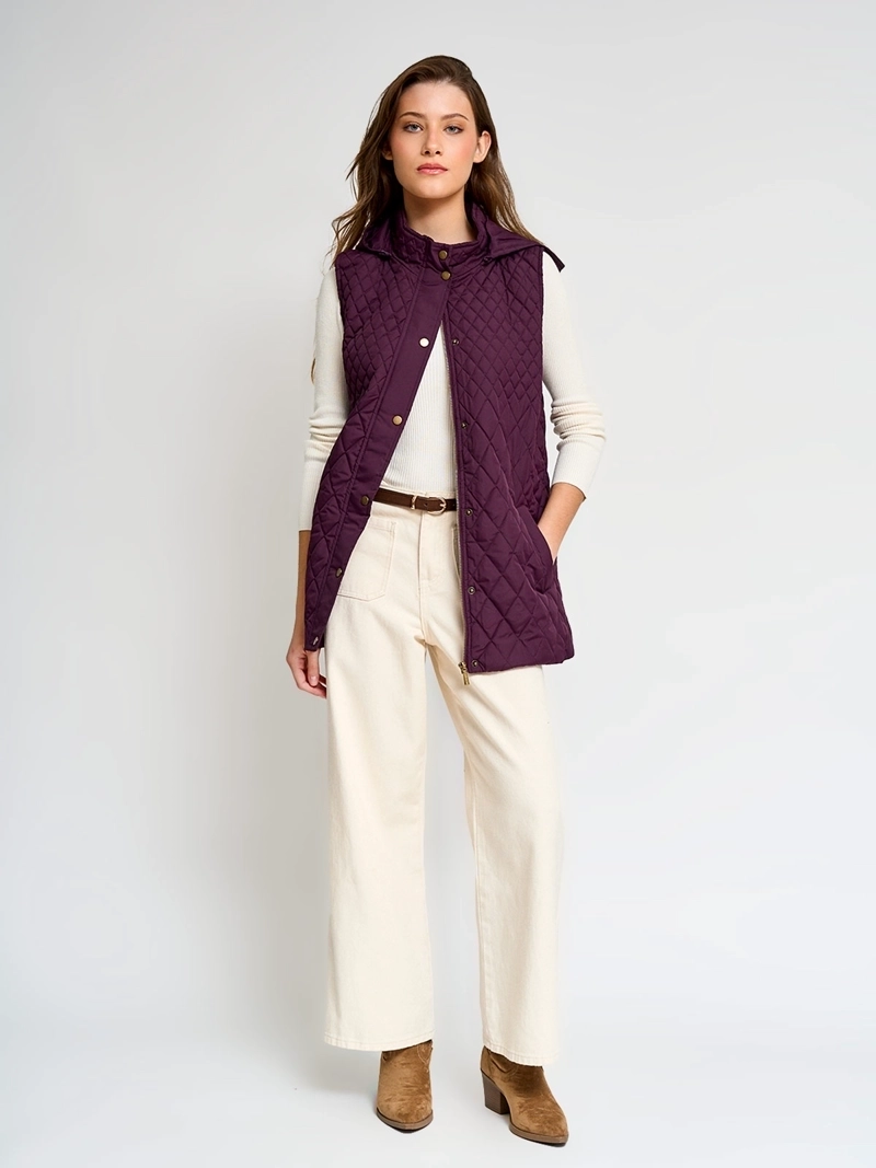 PARKA MUJER AZIZ SIN MANGAS QUILTED - 4