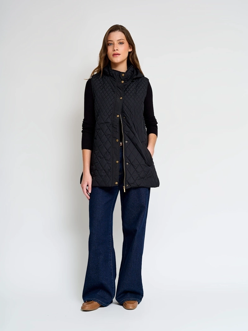 PARKA MUJER AZIZ SIN MANGAS QUILTED - 4