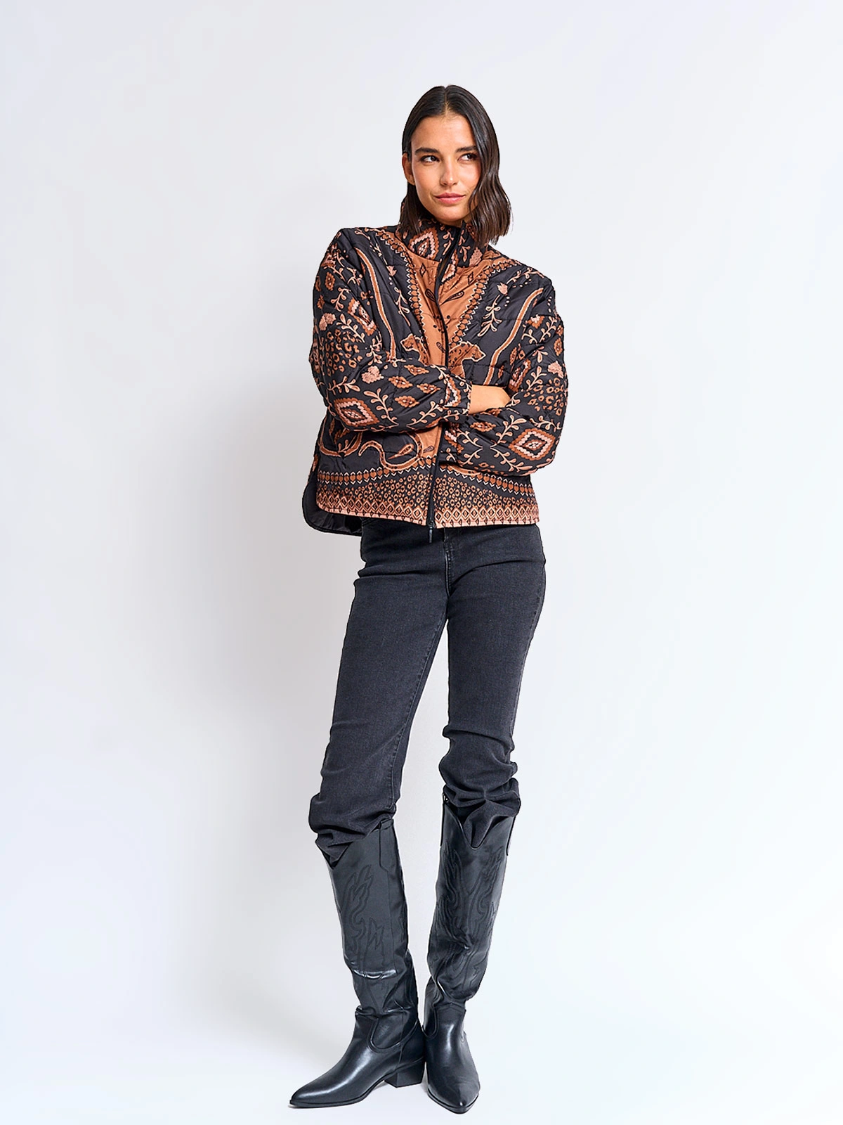 PARKA MUJER TATIENNE ACOLCHADA ESTAMPADA - 4