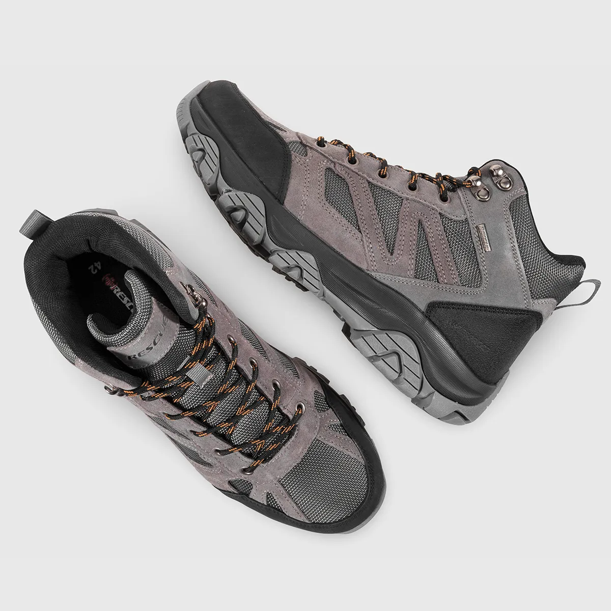 BOTINES HOMBRE RESCUE PLOMO CUERO - 3