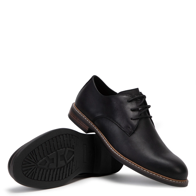 ZAPATOS HOMBRE GUANTE NEGRO ALBURY CUERO - 5