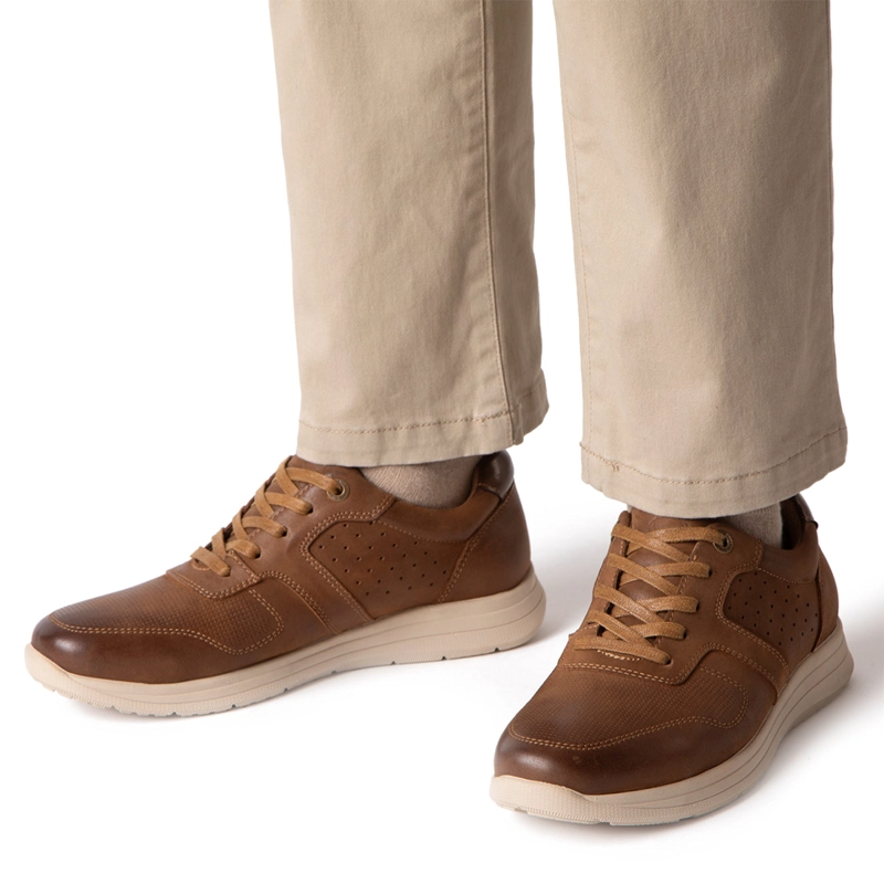 ZAPATOS HOMBRE GUANTE TAUPE CALCUTA CUERO - 2
