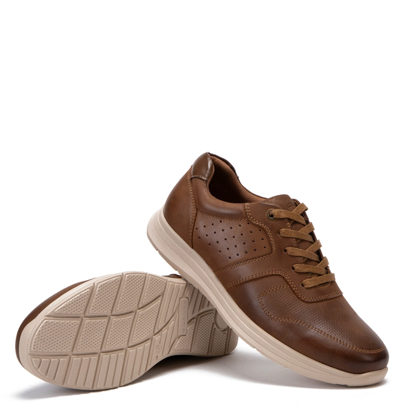 ZAPATOS HOMBRE GUANTE TAUPE CALCUTA CUERO - 5
