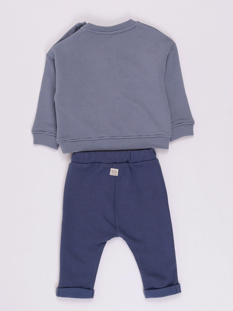 CONJUNTO NIÑO BABY HARVEST APLICACIÓN POLERÓN Y PANTALÓN DE BUZO - 2