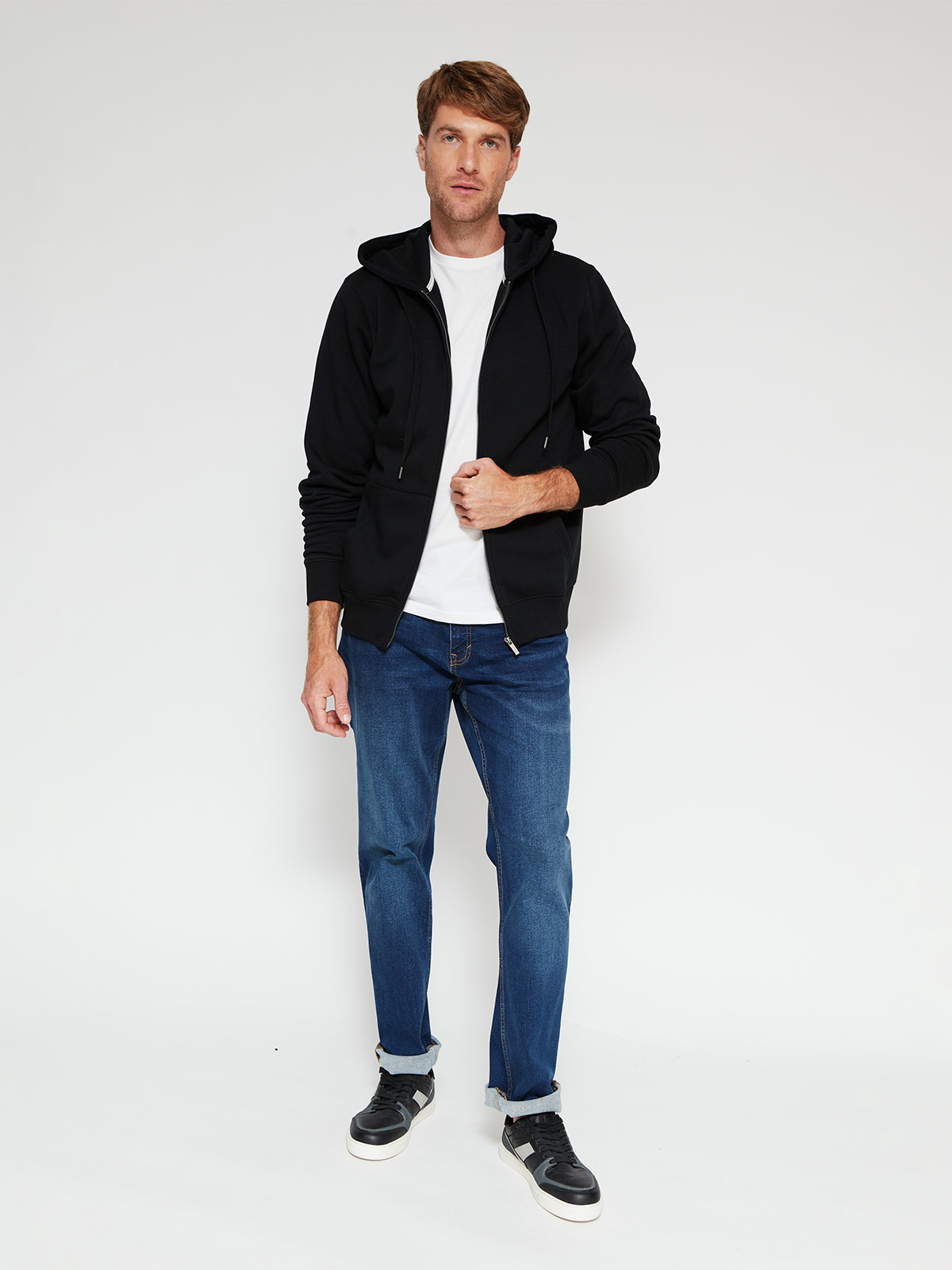 POLERÓN HOMBRE KENNETH STEVENS ALGODÓN FULL ZIPPER HOODIE - 4