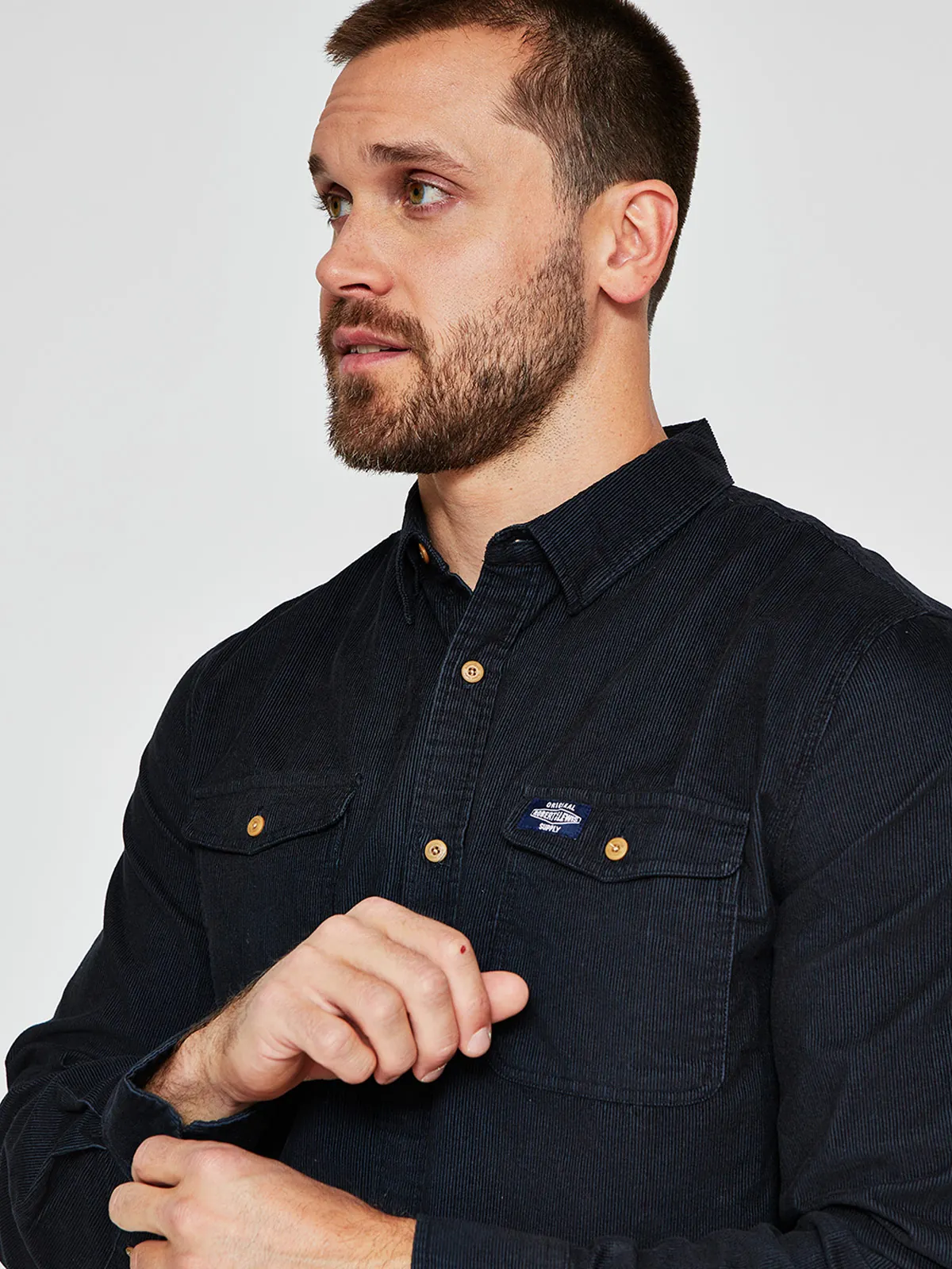 CAMISA HOMBRE ROBERT LEWIS MANGA LARGA COTELÉ - 3
