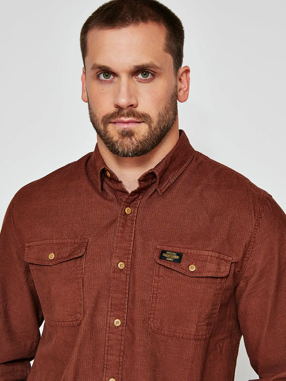 CAMISA HOMBRE ROBERT LEWIS MANGA LARGA COTELÉ - 3