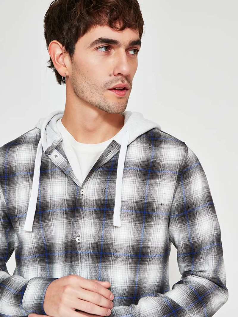 CAMISA HOMBRE AEROPOSTALE ALGODÓN MANGA LARGA HOODIE - 3