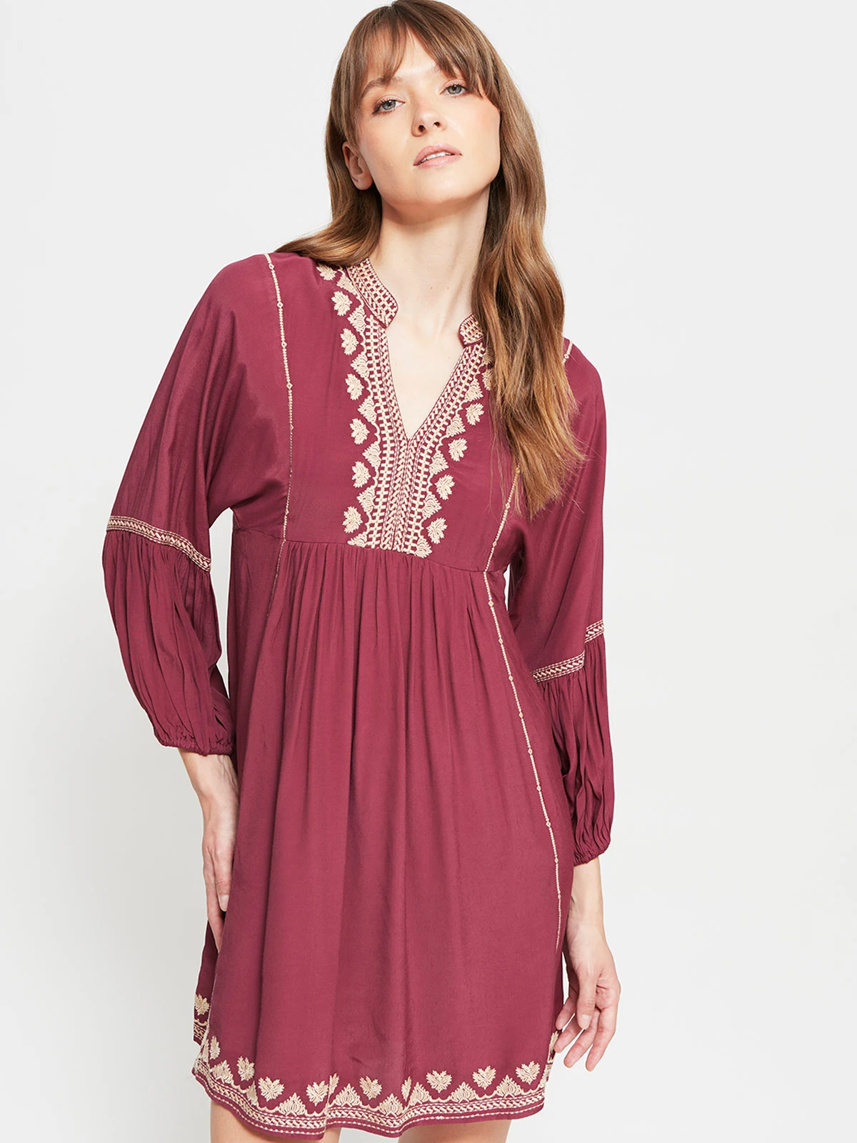 VESTIDO MUJER TATIENNE CORTO BORDADO - 2