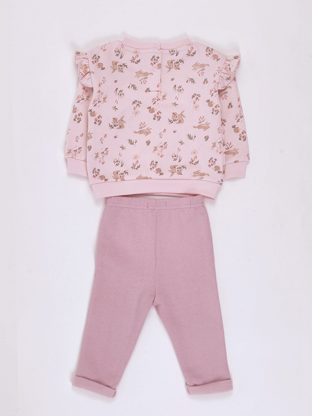 CONJUNTO NIÑA BABY HARVEST POLERÓN ESTAMPADO PANTALÓN DE BUZO - 2