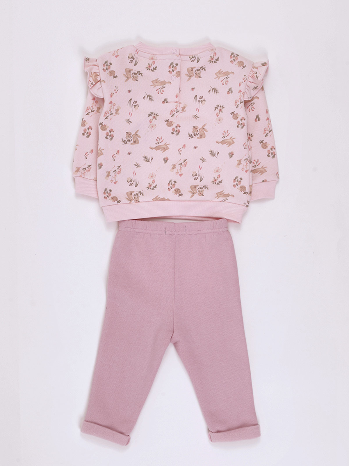 CONJUNTO NIÑA BABY HARVEST POLERÓN ESTAMPADO PANTALÓN DE BUZO - 2