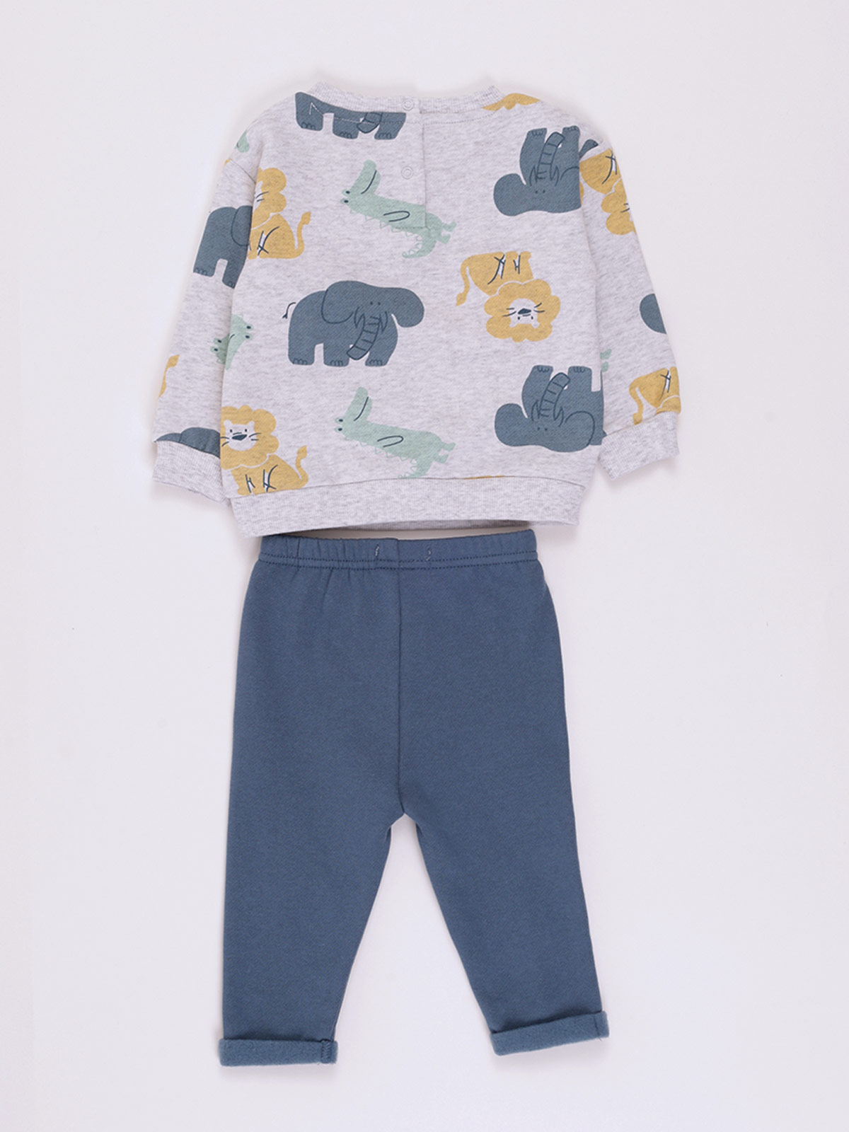 POLERÓN ESTAMPADO Y PANTALÓN DE BUZO - 2