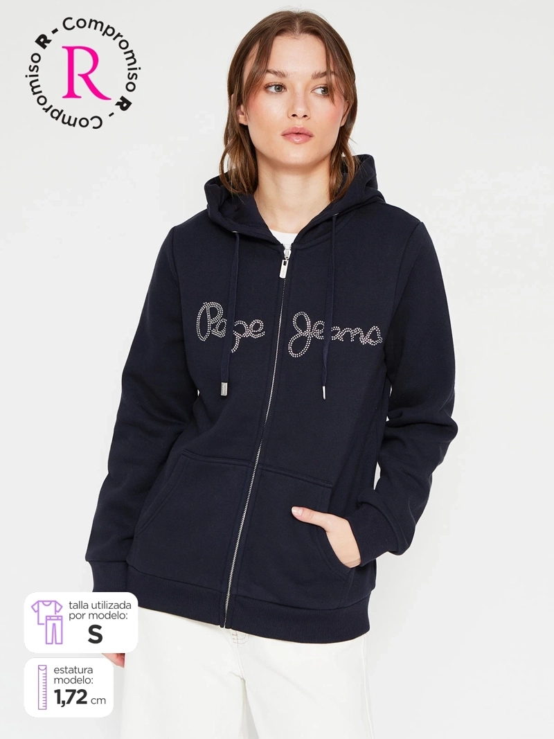 POLERÓN MUJER PEPE JEANS ALGODÓN BRILLOS