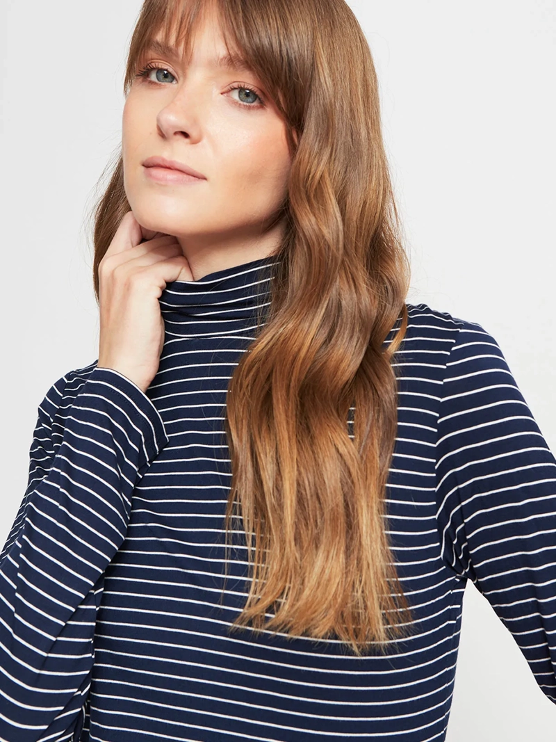 POLERA MUJER REGATTA CUELLO MOCK MANGA LARGA - 3