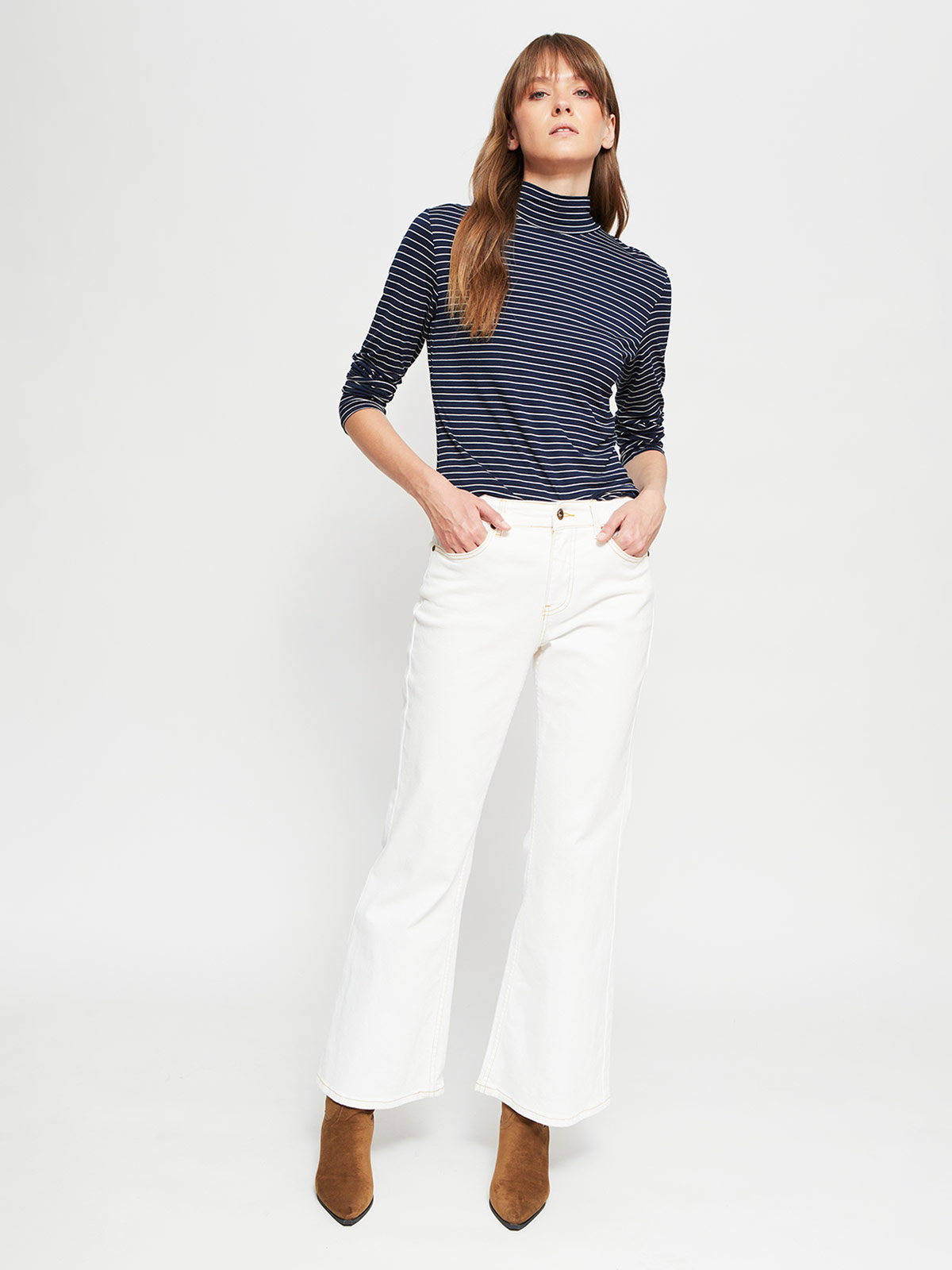 POLERA MUJER REGATTA CUELLO MOCK MANGA LARGA - 4