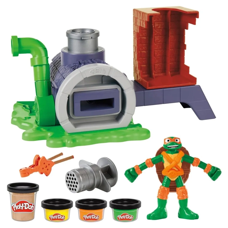 SET PLAY-DOH TEENAGE MUTANT NINJA TURTLES HORNO LANZAPIZZAS - 2