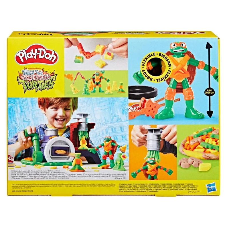 SET PLAY-DOH TEENAGE MUTANT NINJA TURTLES HORNO LANZAPIZZAS - 4